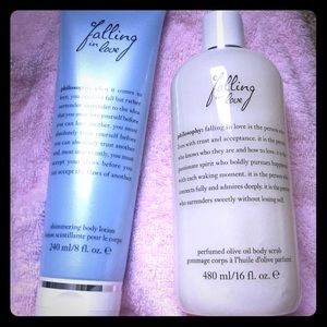 Philosophy falling in love body scrub and lotion💘